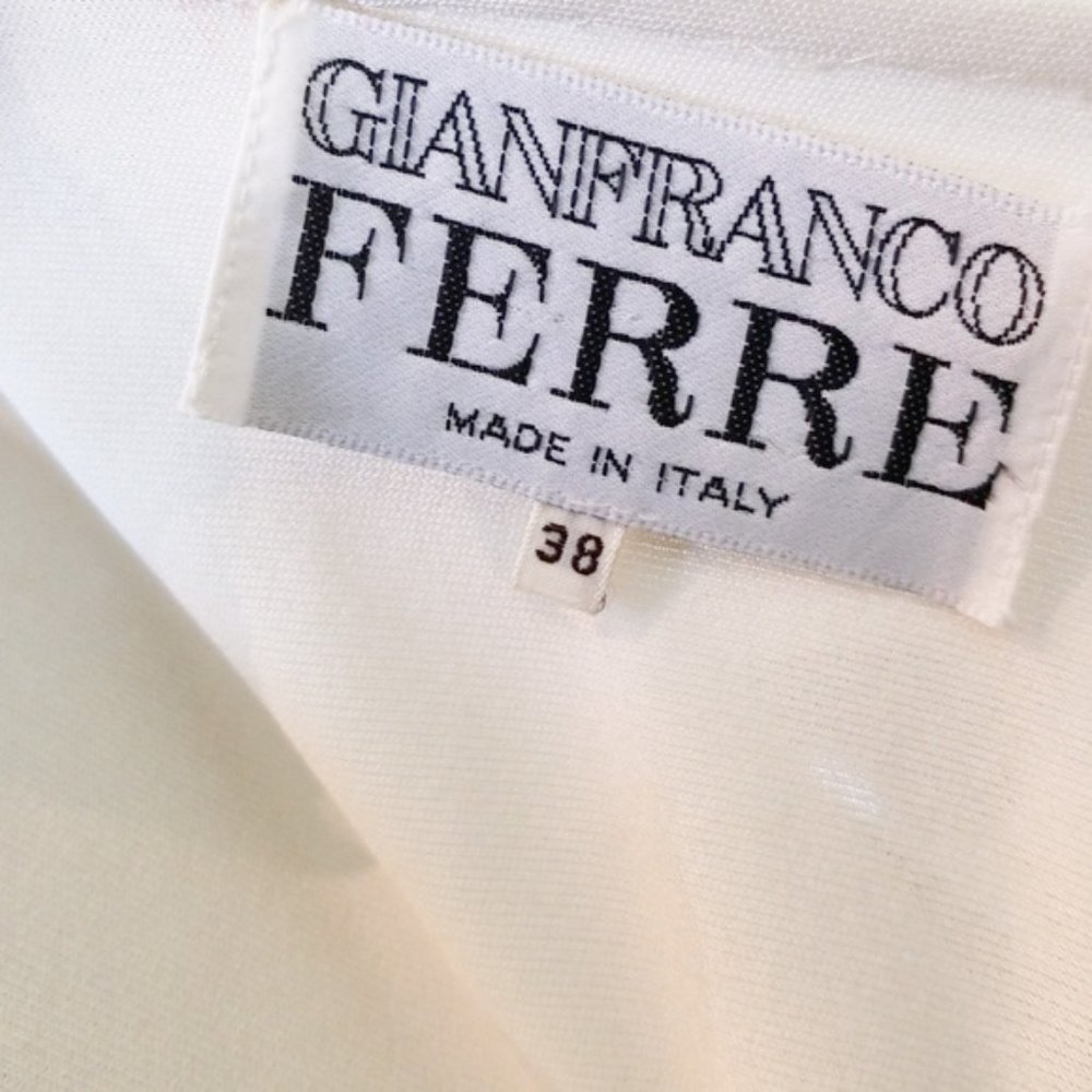 Gianfranco Ferre White and Black Dress/Gown - Picture 7 of 11